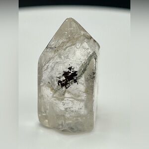 Clear garden quartz crystal point